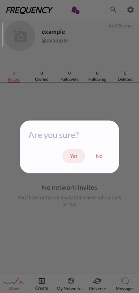Are you sure confirmation popup